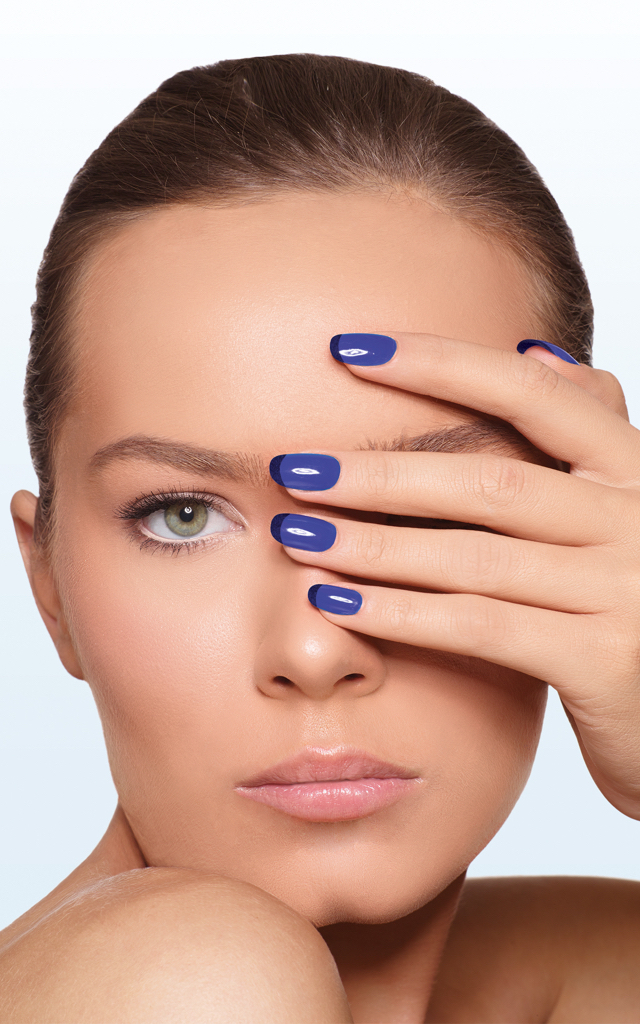Le Mirage Jessica Blue Manicure